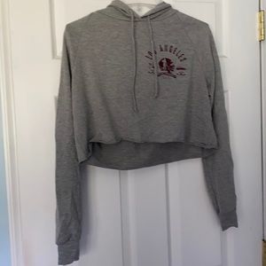 Crop top hoodie. Size medium.